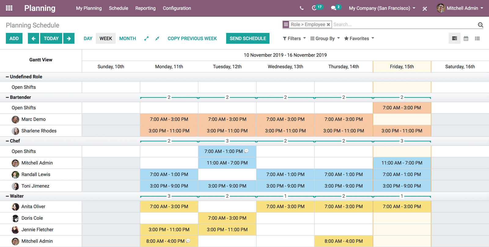 Odoo ERP System Planning