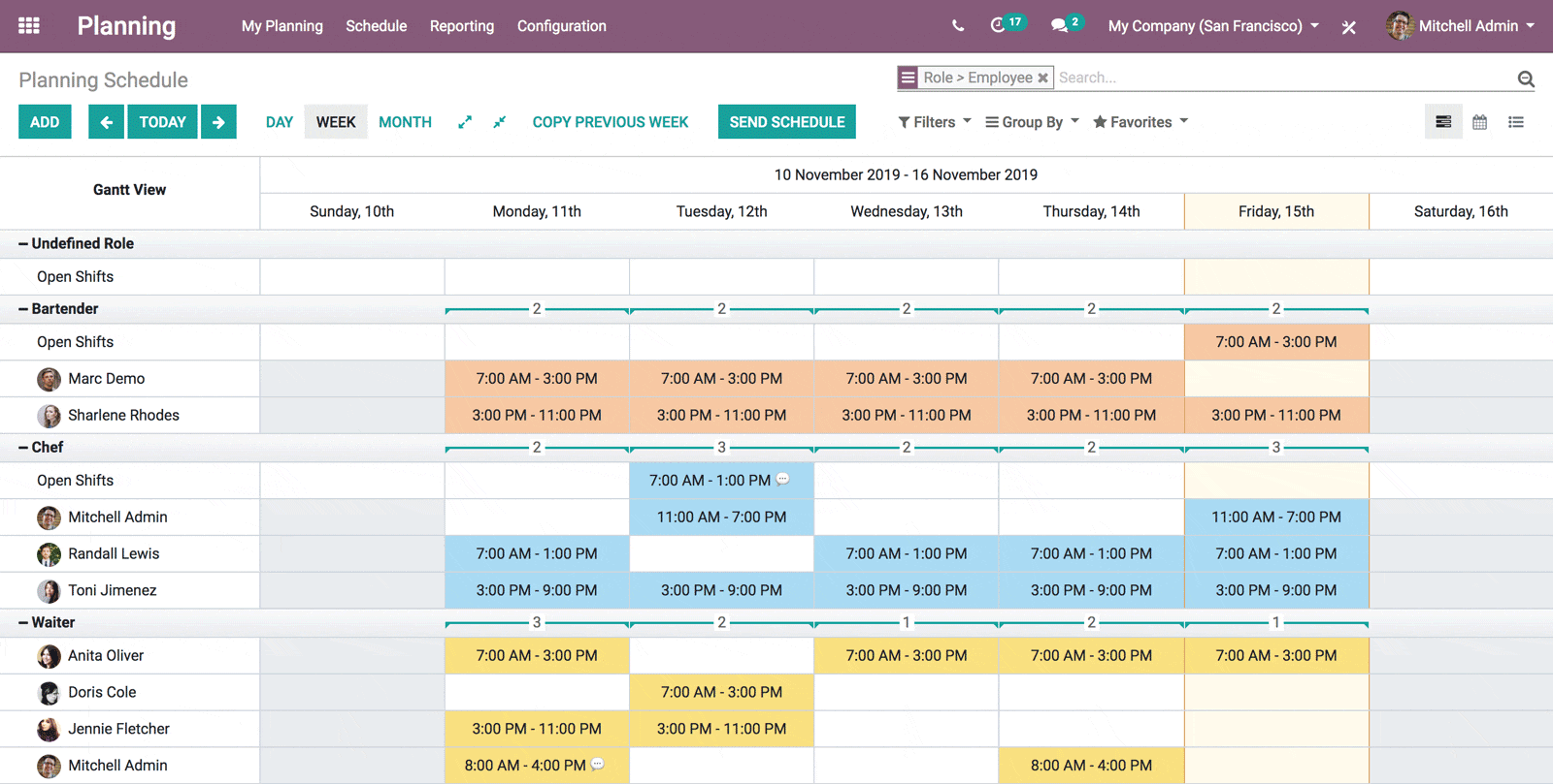 Odoo ERP System Planning