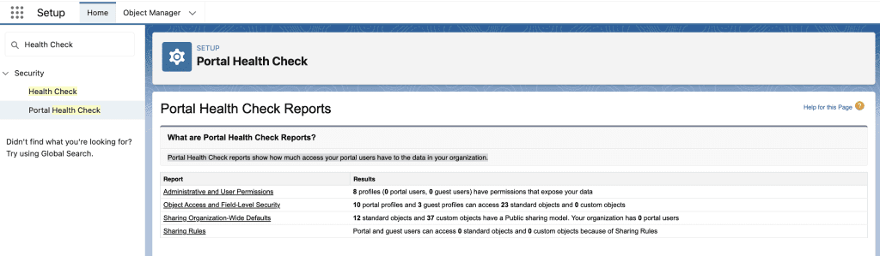 Salesforce Security Health Check